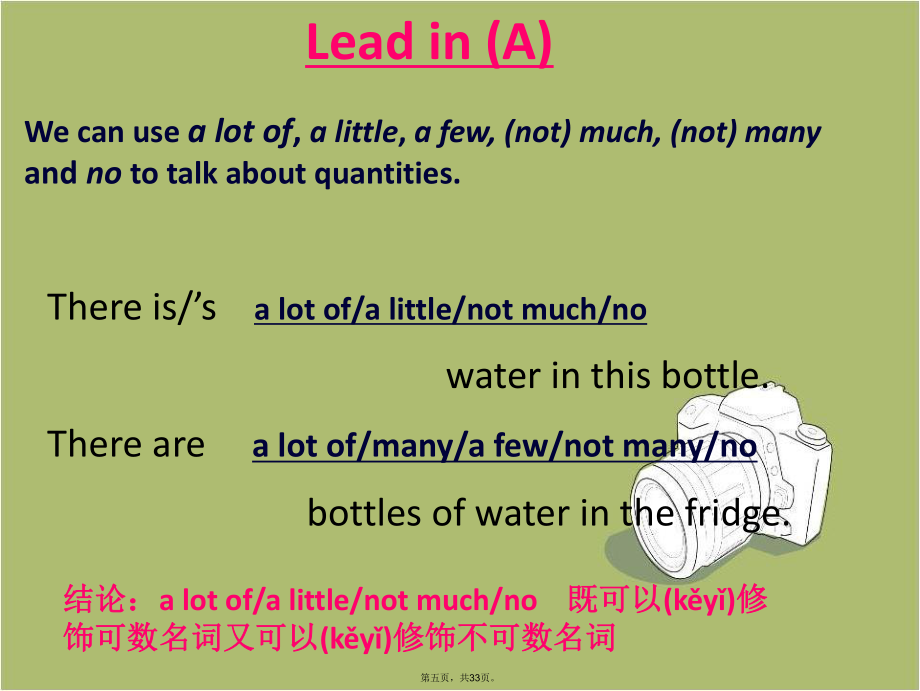 牛津深圳版英語(yǔ)七年級(jí)下冊(cè)Unit5《Water》(Grammar)課件資料講解_第5頁(yè)