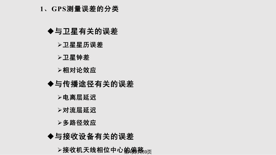 GPS定位中的誤差源解析PPT課件_第4頁