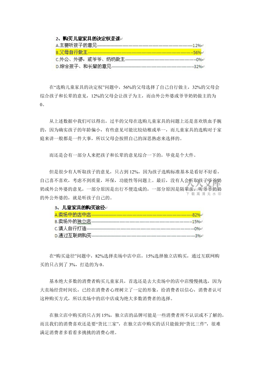 兒童家具消費(fèi)調(diào)查報(bào)告分析_第2頁(yè)