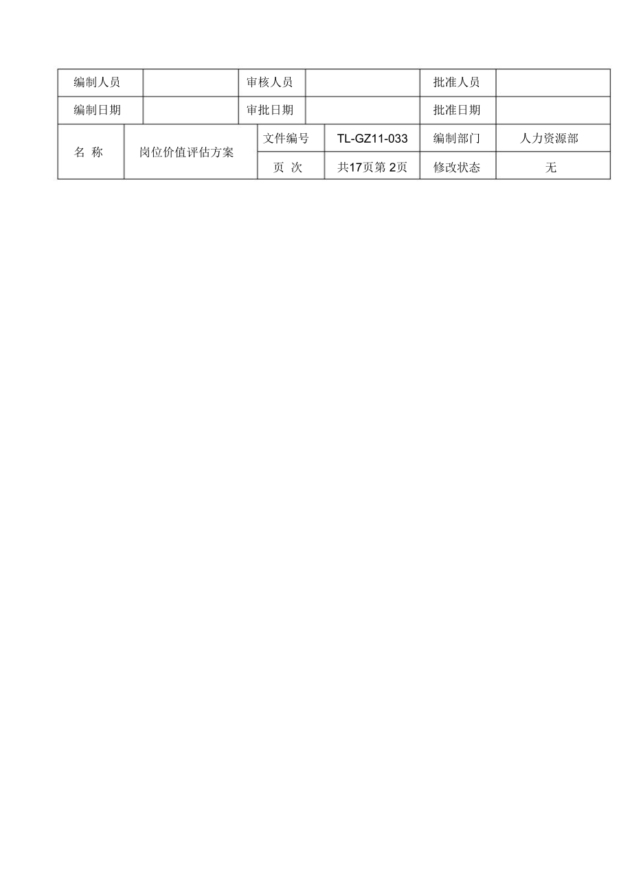 公司岗位价值评估方案_第3页