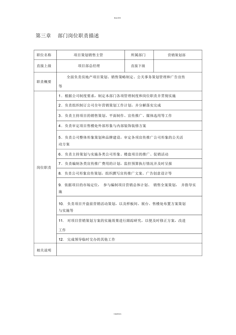 房地產(chǎn)營銷策劃管理制度及工作流程_第3頁