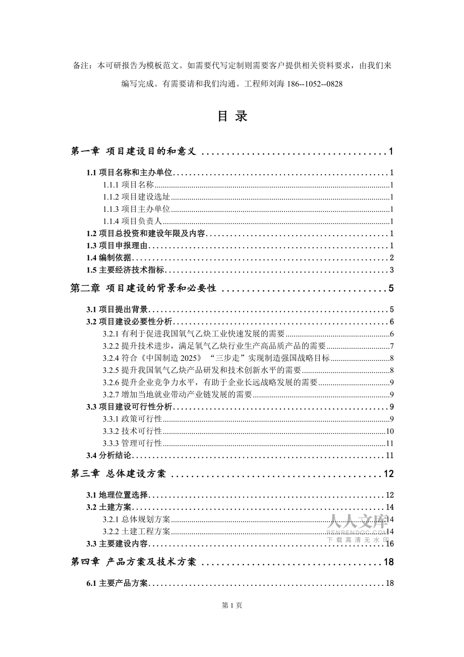 氧气乙炔项目建议书写作模板_第2页