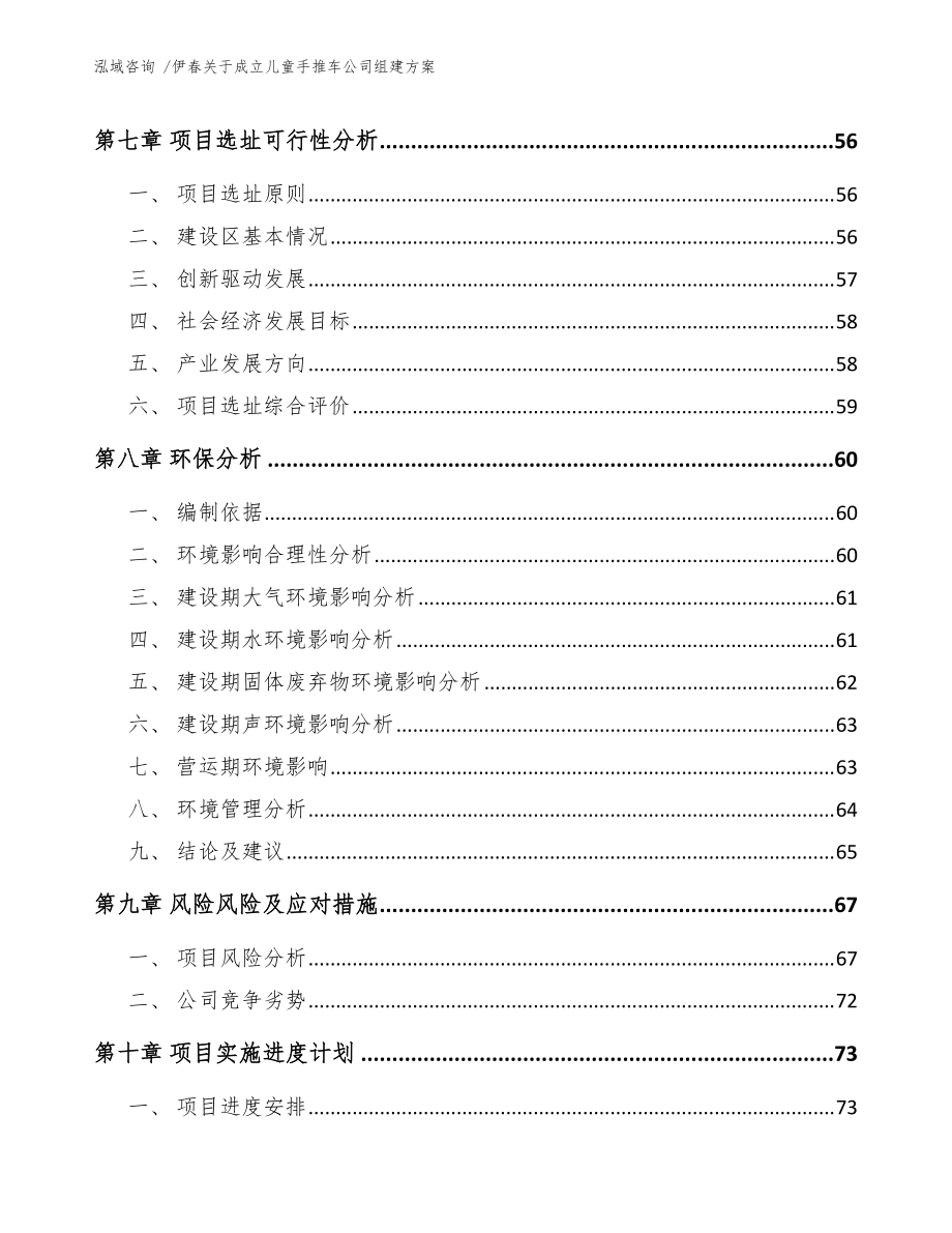 伊春關(guān)于成立兒童手推車公司組建方案(范文參考)_第5頁