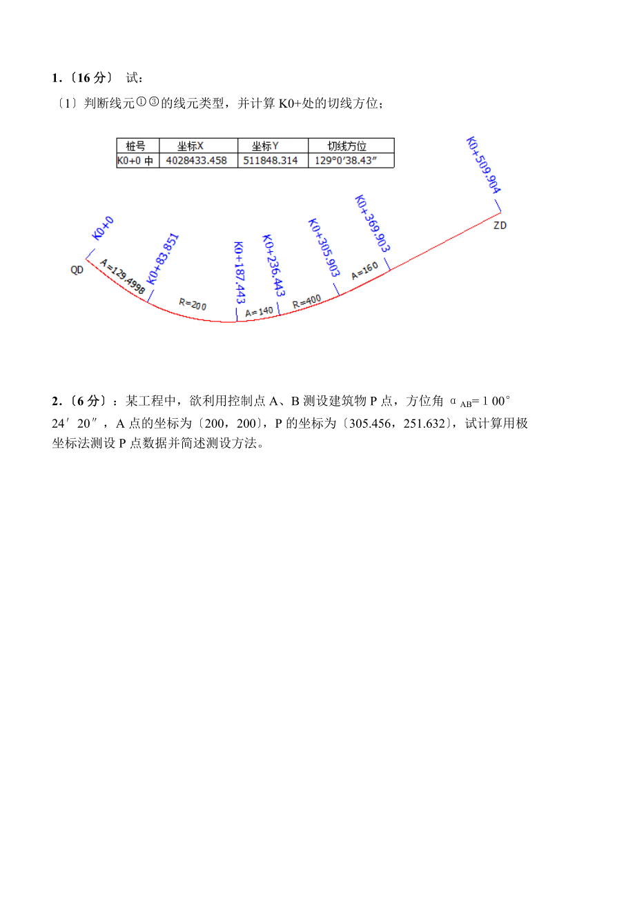 工程测量考试题_第4页