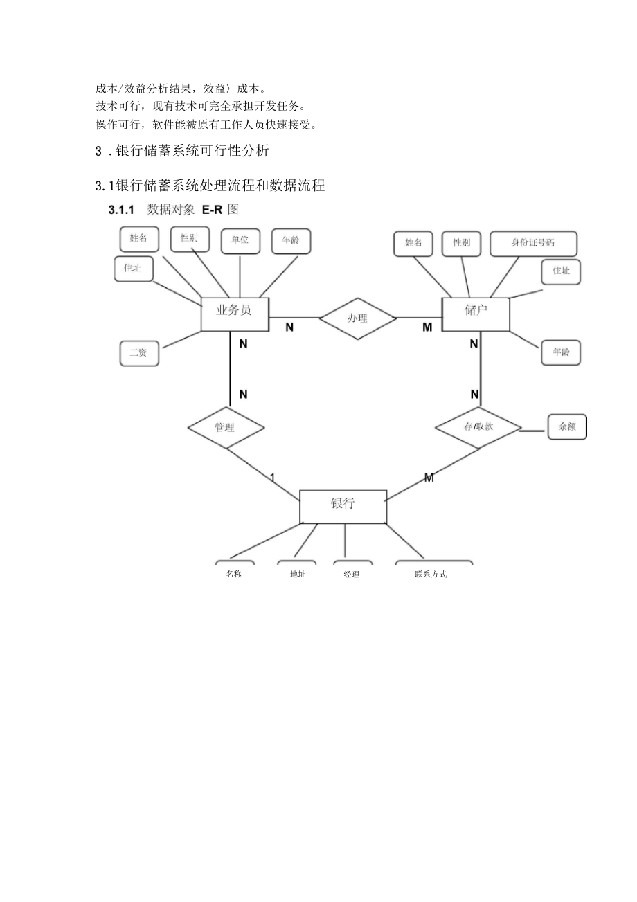 銀行儲蓄系統(tǒng)可行性分析報告書_第4頁