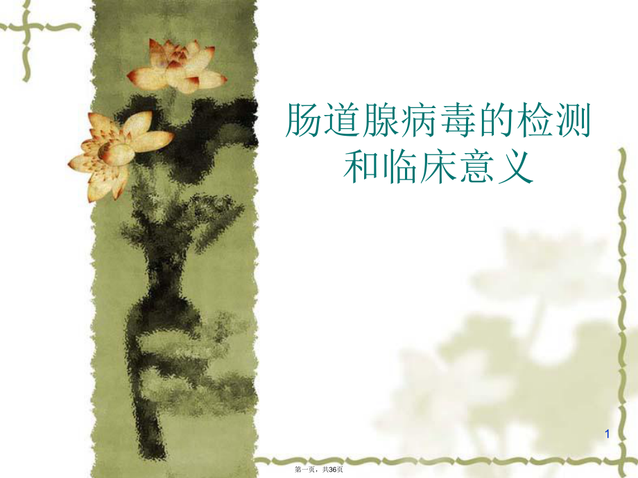 肠道腺病毒的检测和临床意义_第1页