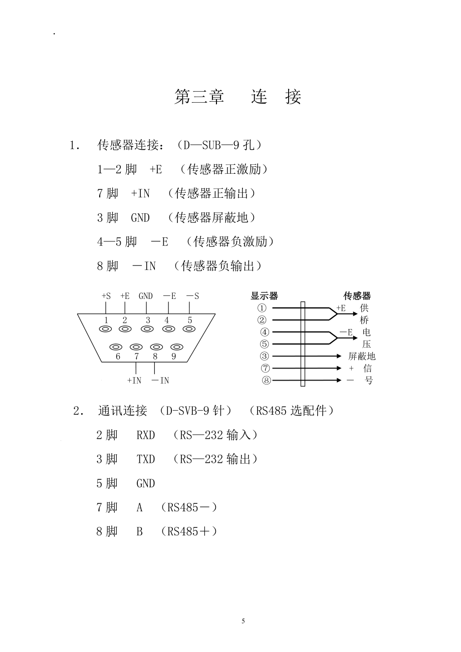 QDI-10使用說明書 - 成都蜀衡稱重設備有限公司_第5頁