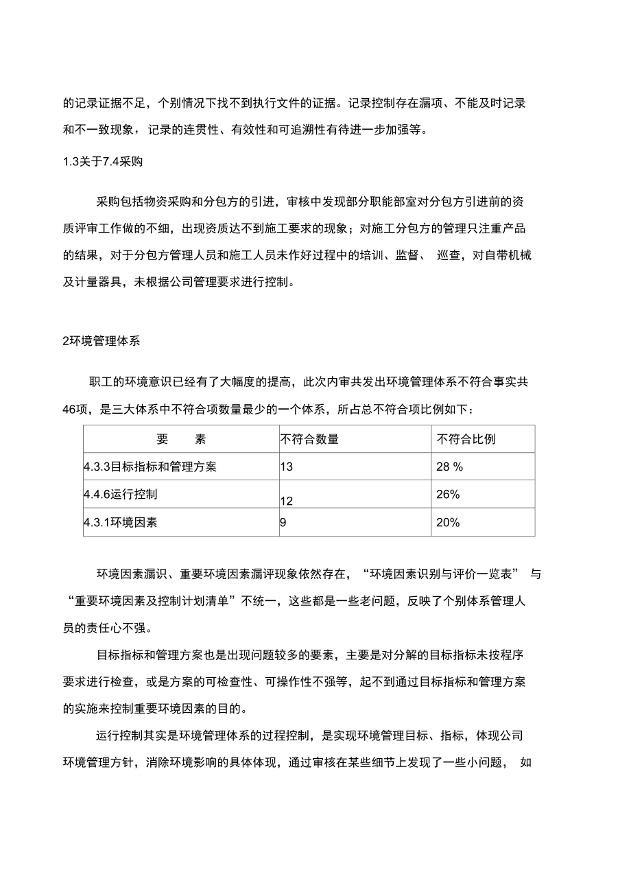 2015年公司第一次内审不符合统计分析报告12p_第3页