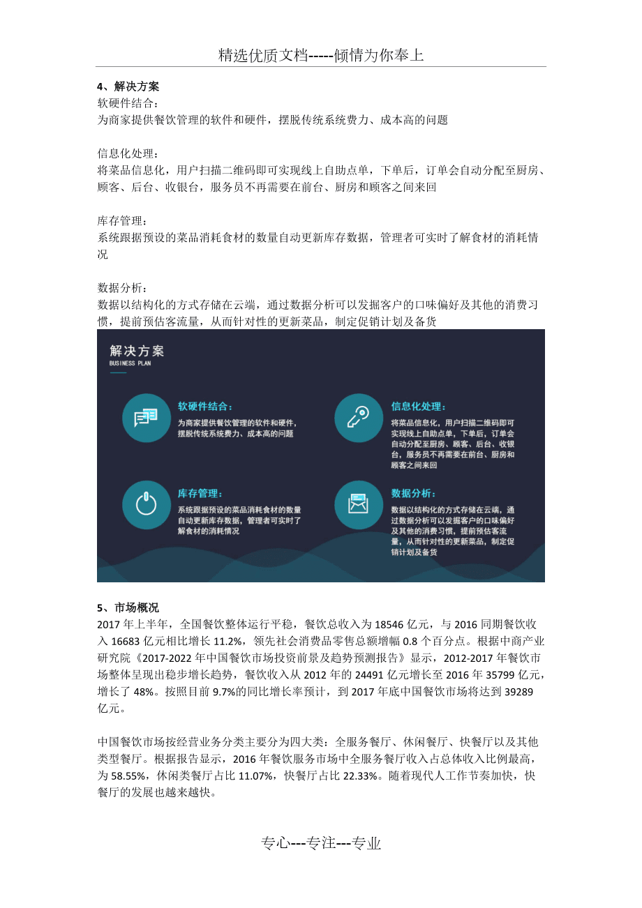 餐饮管理系统商业计划书范文(共9页)_第4页