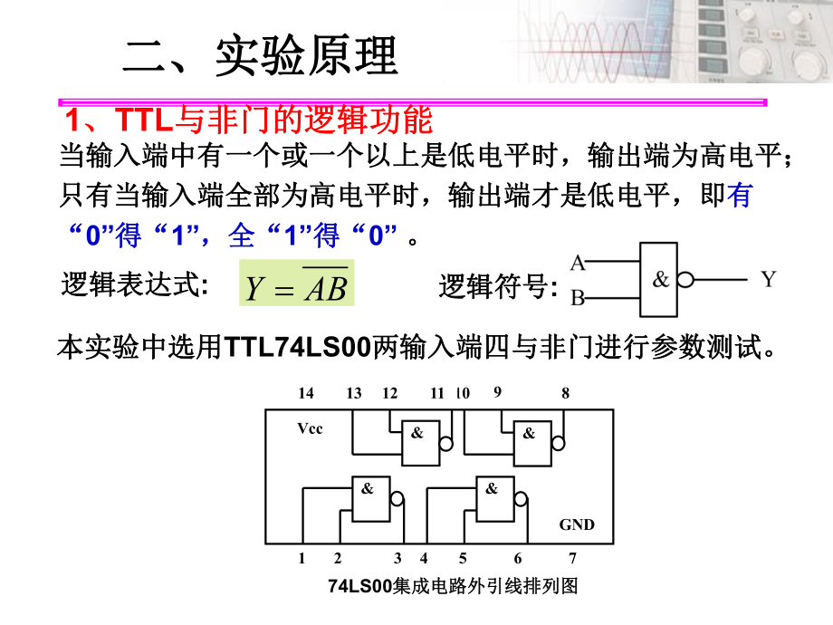 实验一TTL集成逻辑门的逻辑功能与参数测试0_第4页
