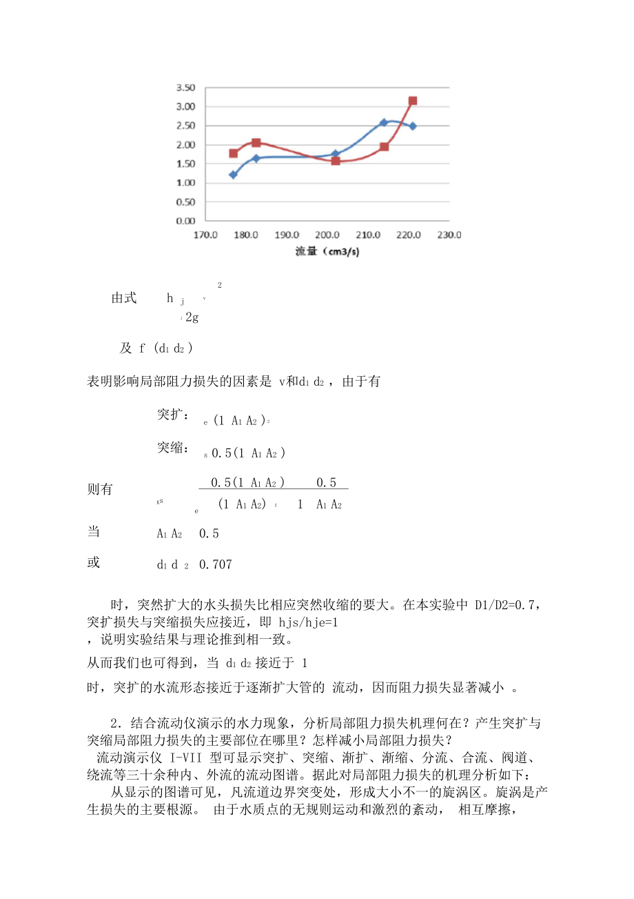 局部阻力损失实验报告_第5页