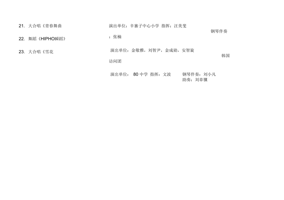 甘-首届中小学艺术节展演节目单_第5页