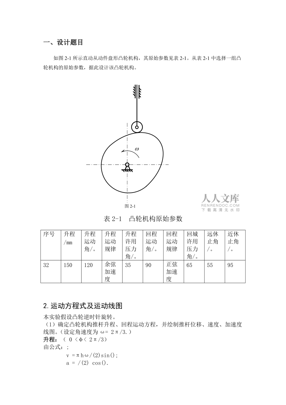 机械原理大作业二王志强备用_第2页