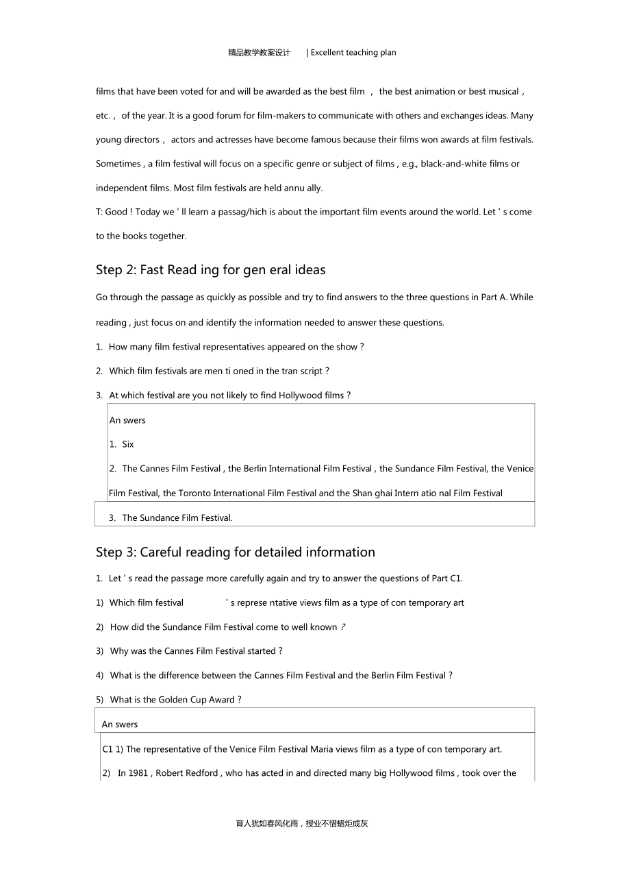 Unit4FilmsandfilmeventsReading教学设计新部编版3_第4页