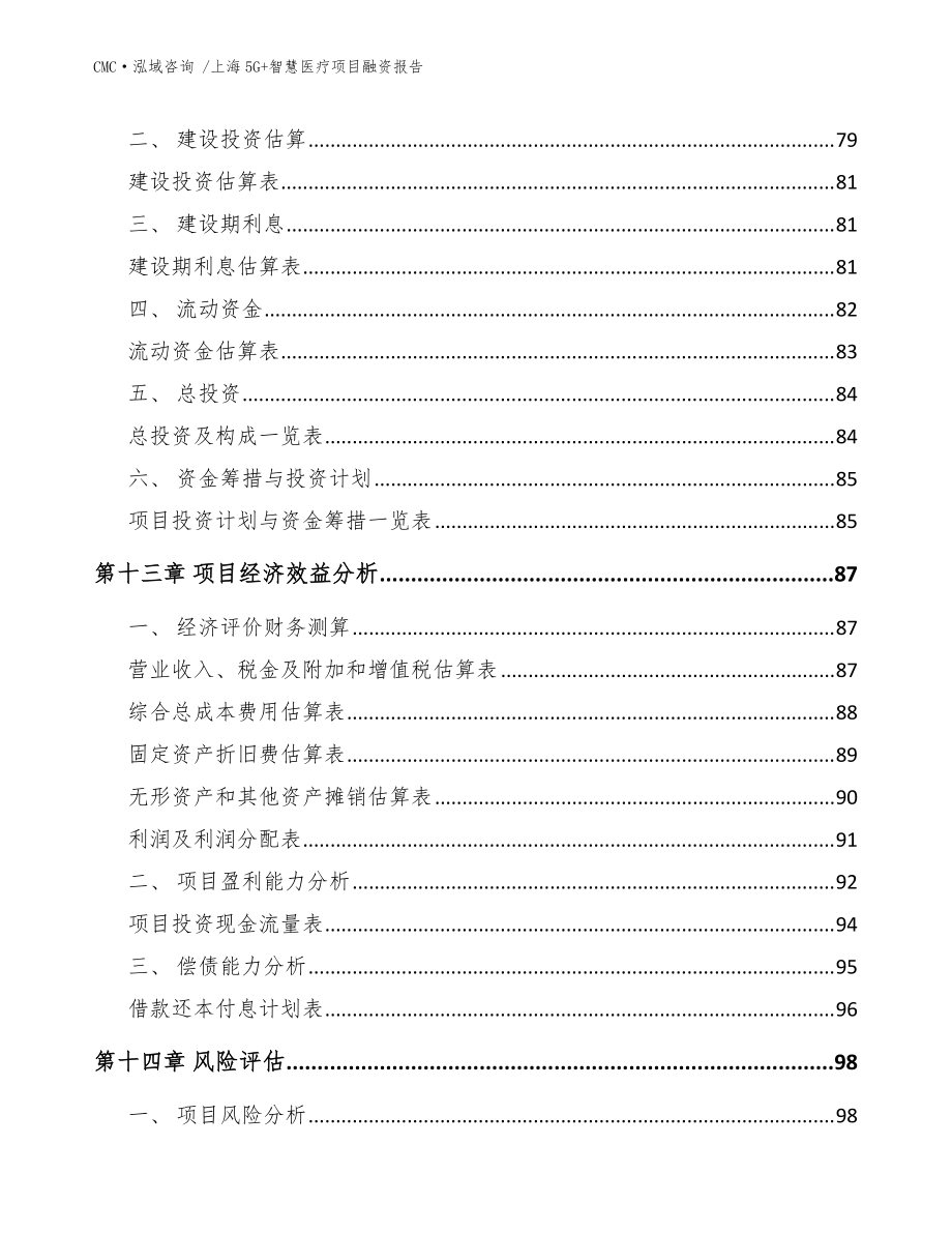 上海5G+智慧医疗项目融资报告_参考范文_第4页