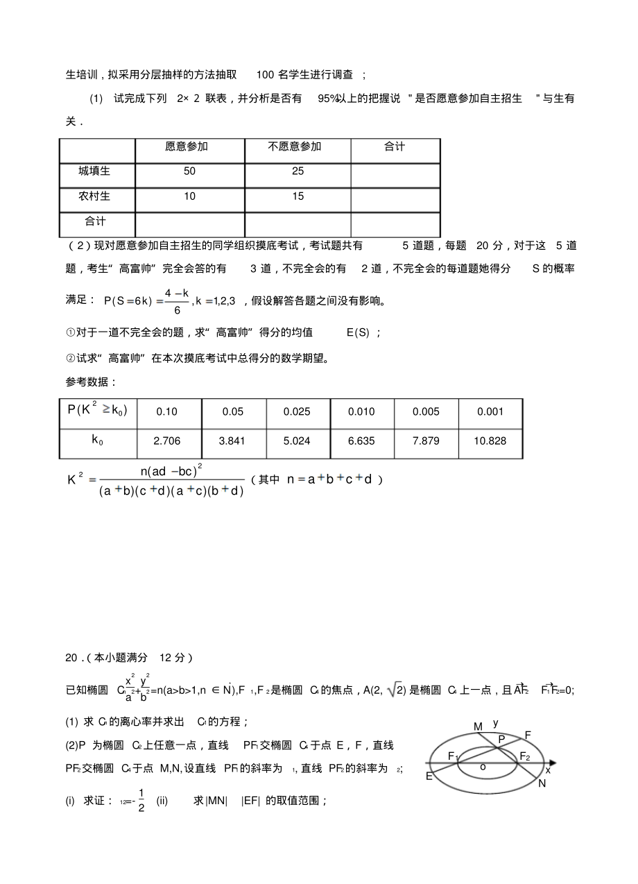 遼寧省葫蘆島市普通高中高三上學期期末考試數學理試卷(有答案)_第4頁