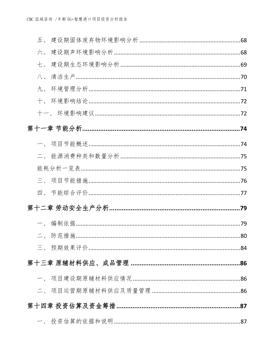 丰都5G+智慧港口项目投资分析报告参考范文_第5页