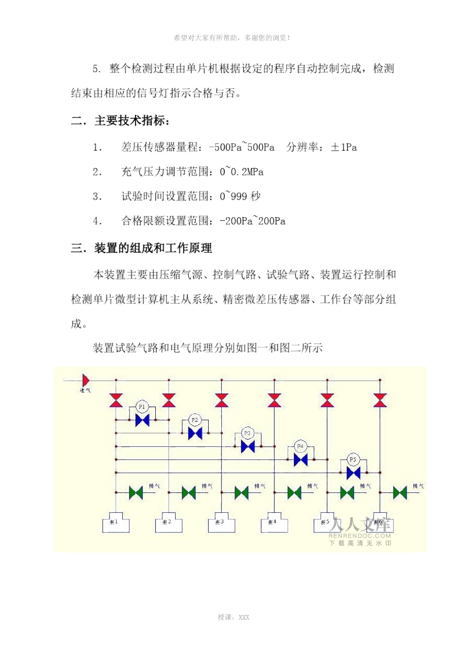 音速喷嘴燃气表检定装置说明书_第2页