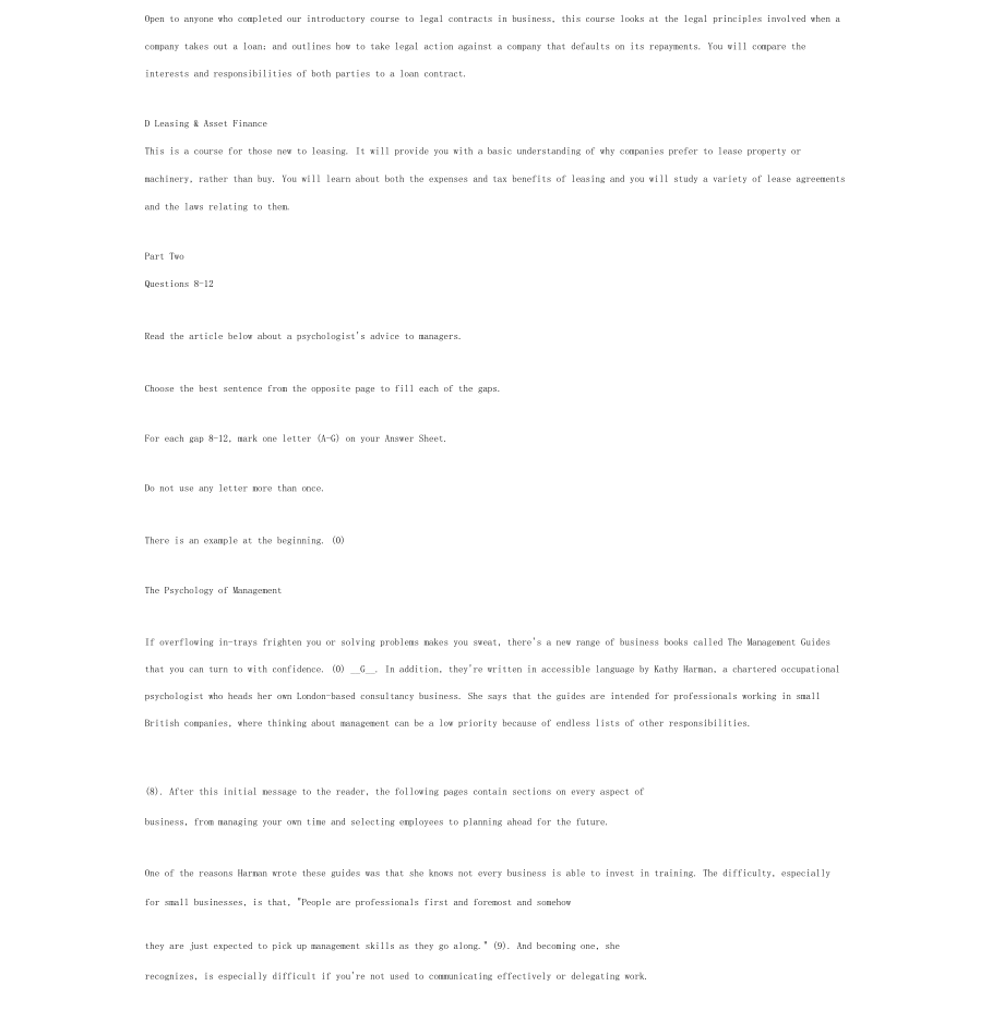 BEC中级模拟考试试题解析_第3页