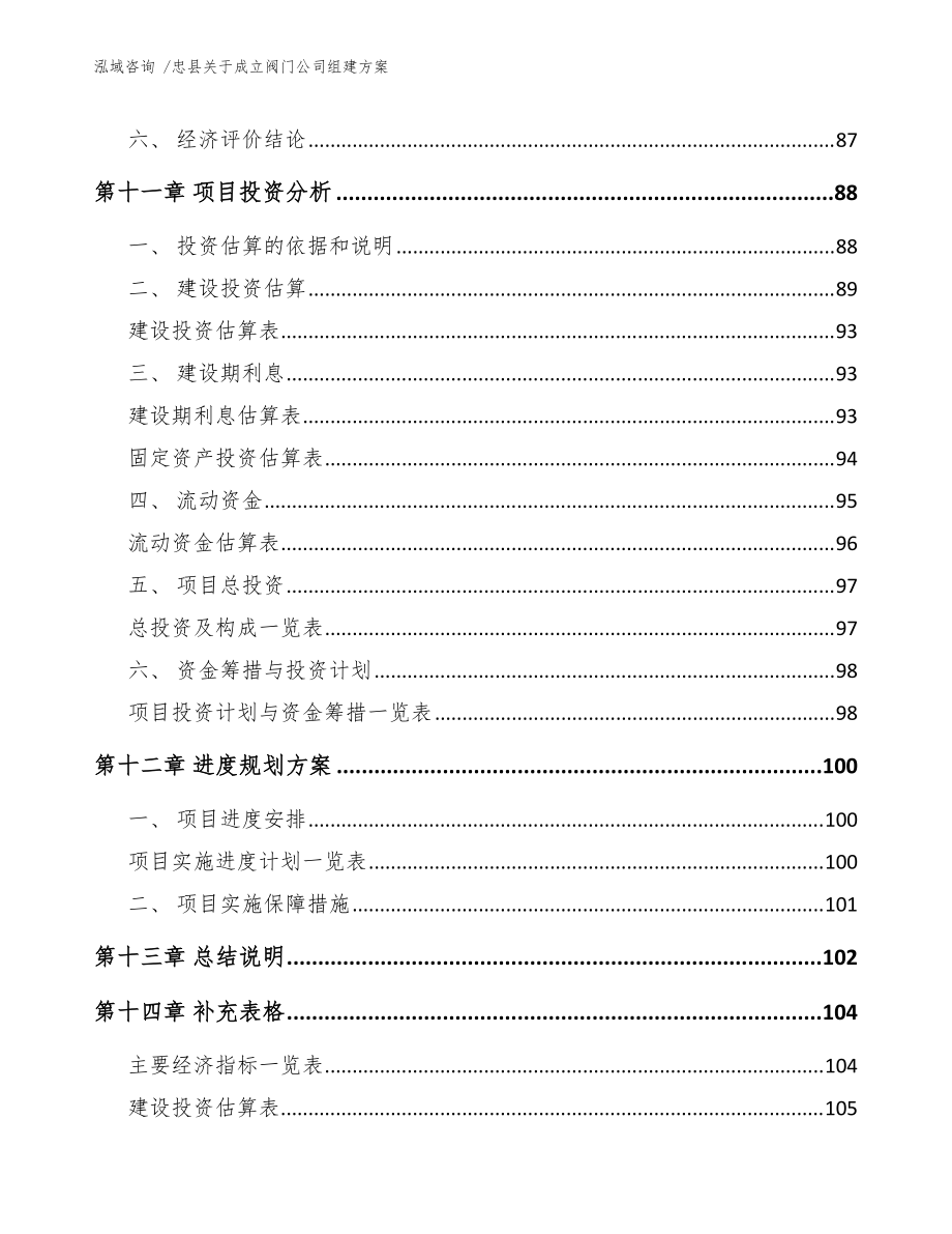 忠县关于成立阀门公司组建方案(模板参考)_第5页