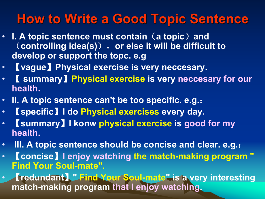 研究生英语写作1 Topic Sentence_第3页