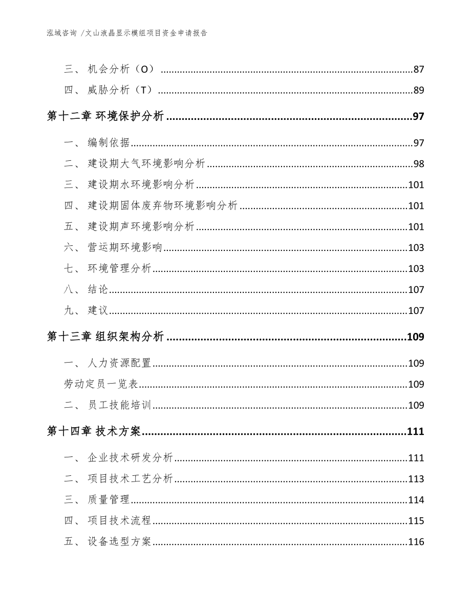 文山液晶显示模组项目资金申请报告(范文参考)_第5页