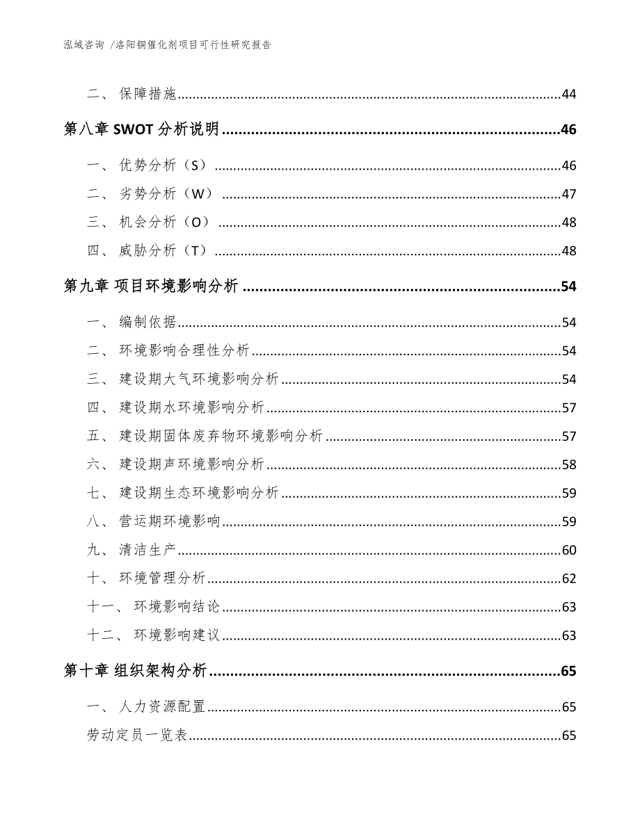 洛阳铜催化剂项目可行性研究报告(模板)_第4页