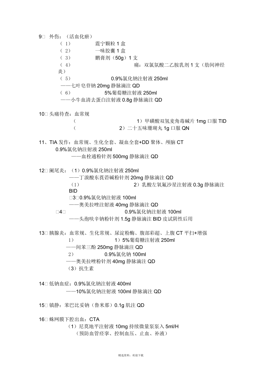 急诊科常用药_第3页