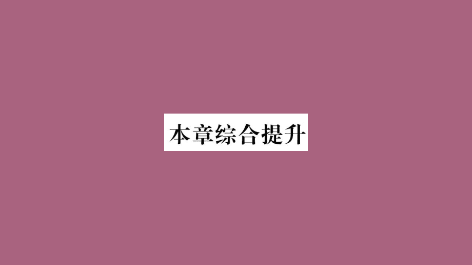 八上地理:章-中国的经济发展本章-综合提升ppt课件_第1页