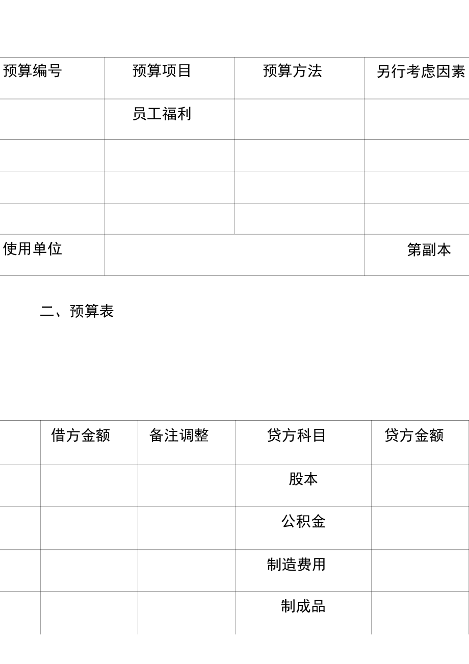 最新公司財(cái)務(wù)預(yù)算管理表格_第3頁