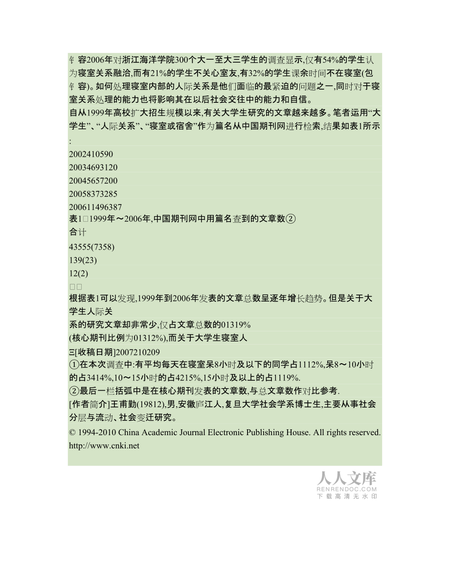 大學生寢室人際關系影響因素的實證研究_第2頁