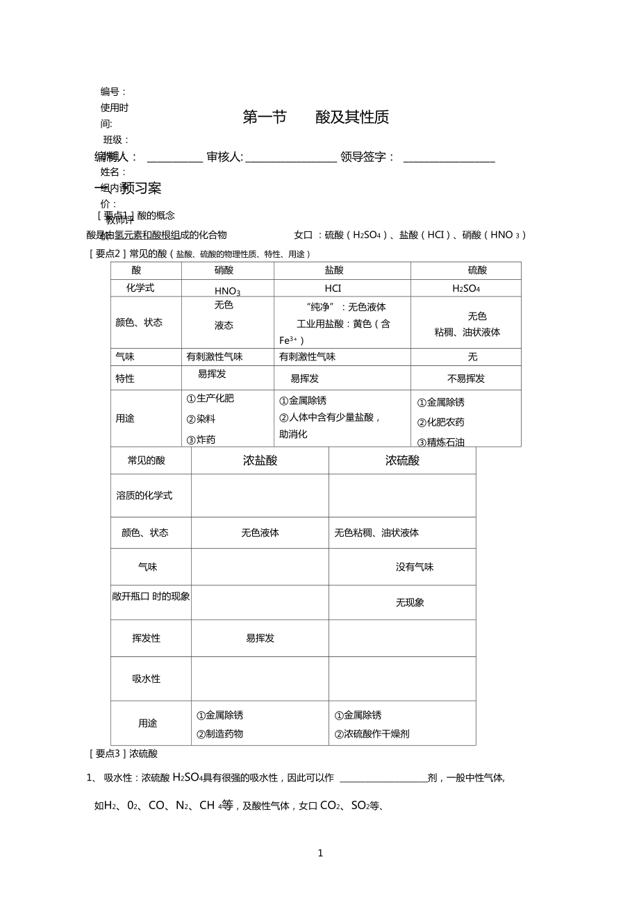 酸及其性質知識點_第1頁