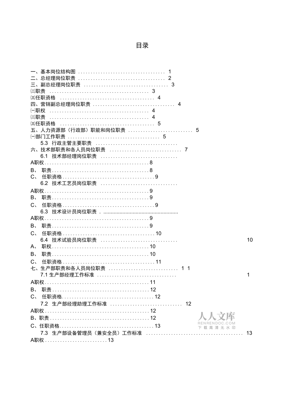 各部門職能及崗位職責與要求_第2頁