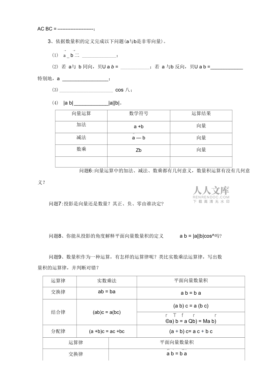 从力做的功到向量的数量积_第2页
