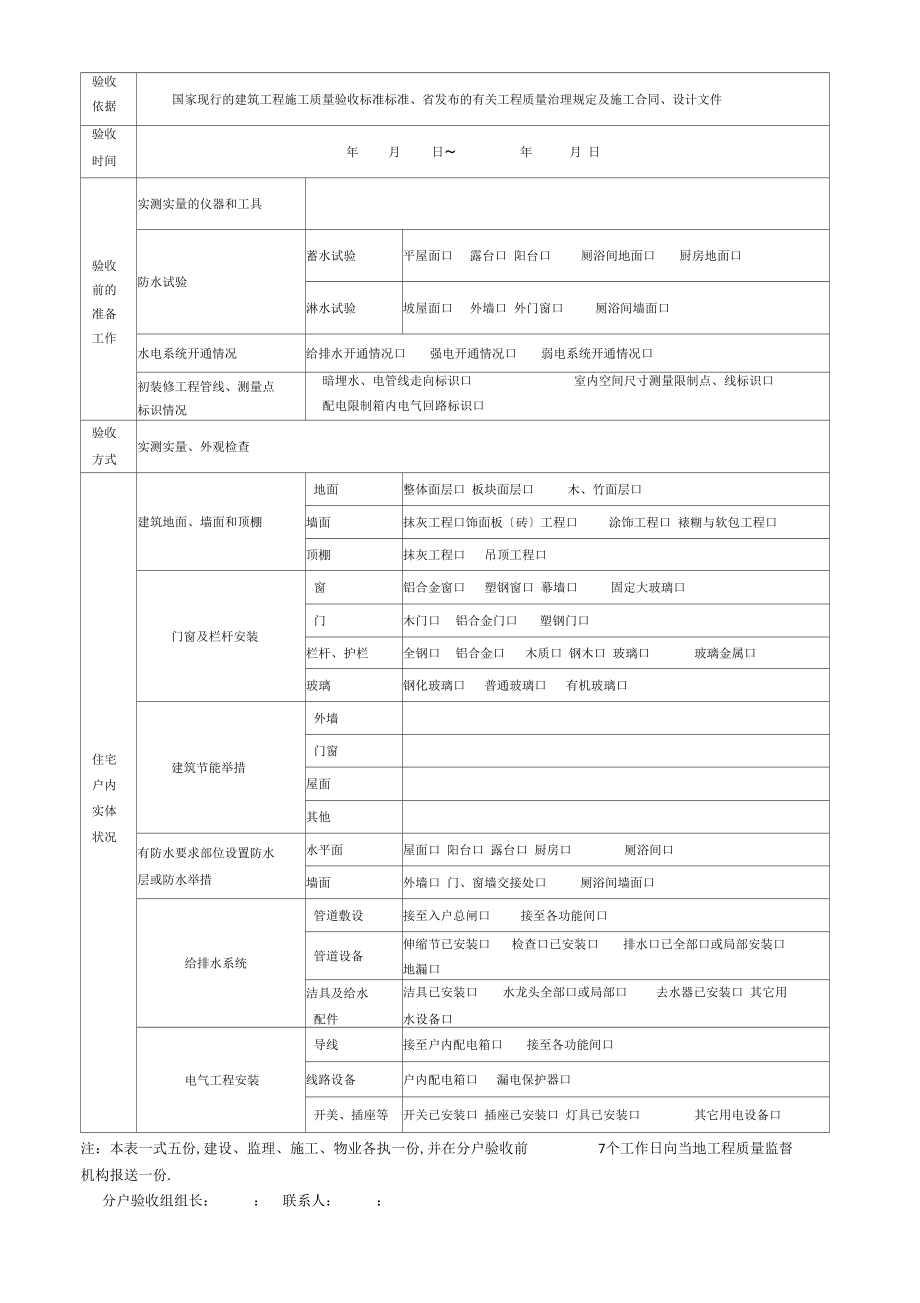 分戶驗收內容質量要求及檢查方法_第3頁