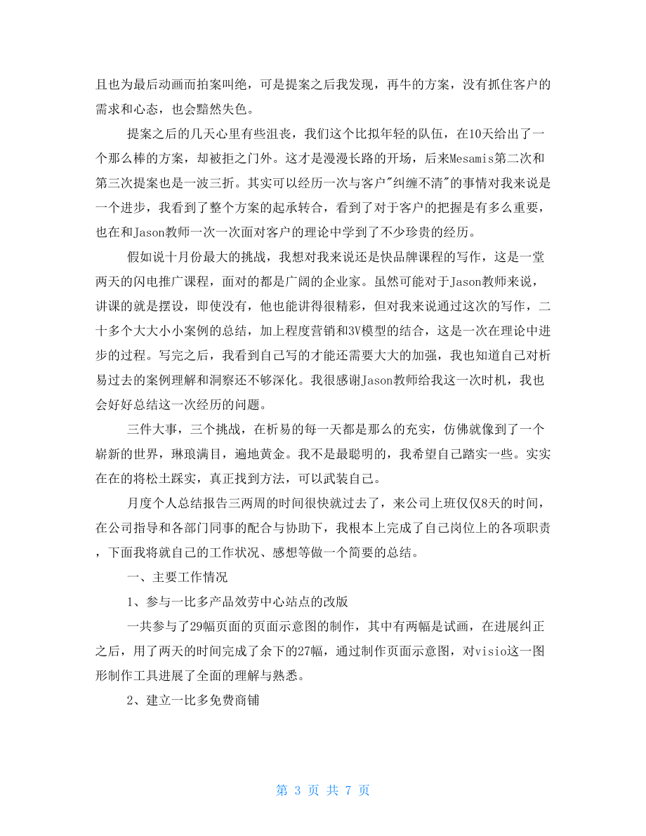 月度个人工作总结报告.doc_第3页