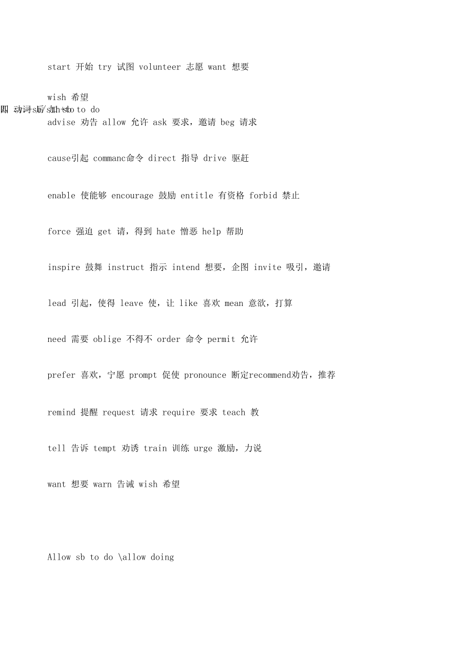 动词以及动词短语的用法动词后加todo还是doing_第4页
