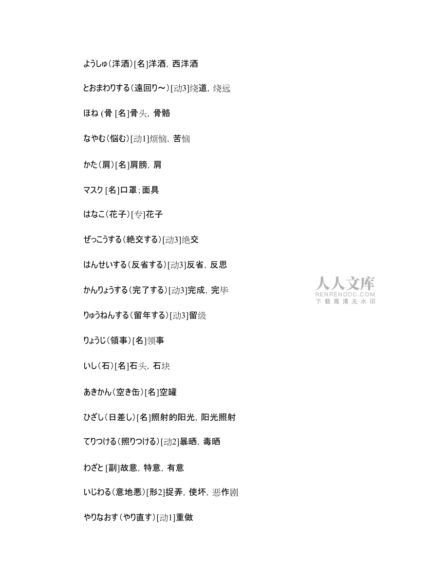 新标日中级词汇19课_第2页