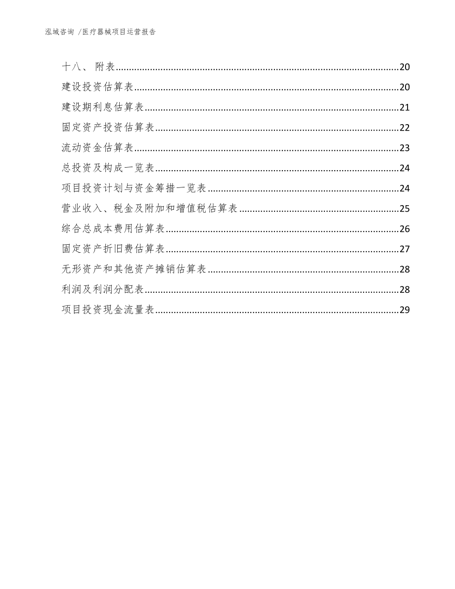 医疗器械项目运营报告(模板参考)_第3页