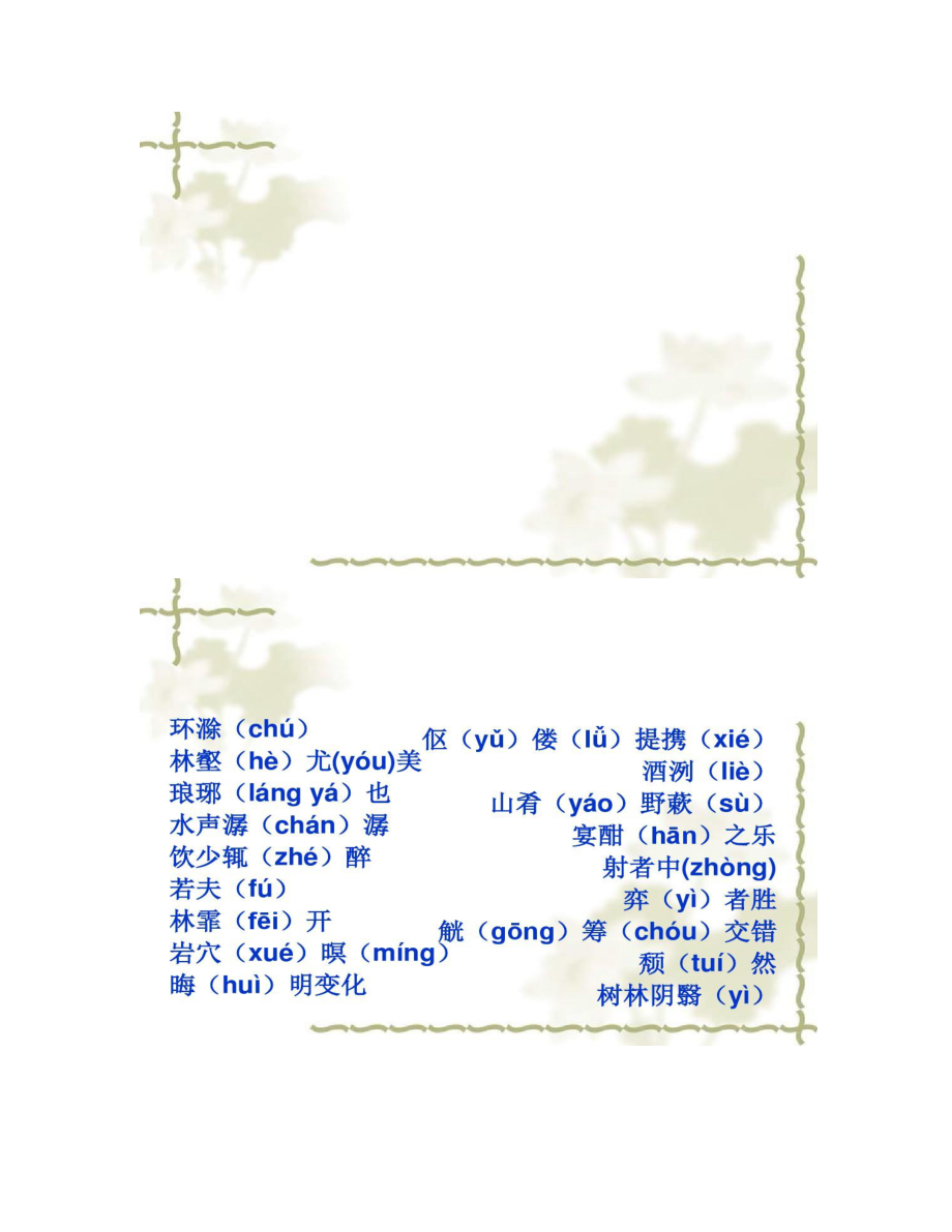 新人教版八年级语文下册《28醉翁亭记》课件(共80_第4页