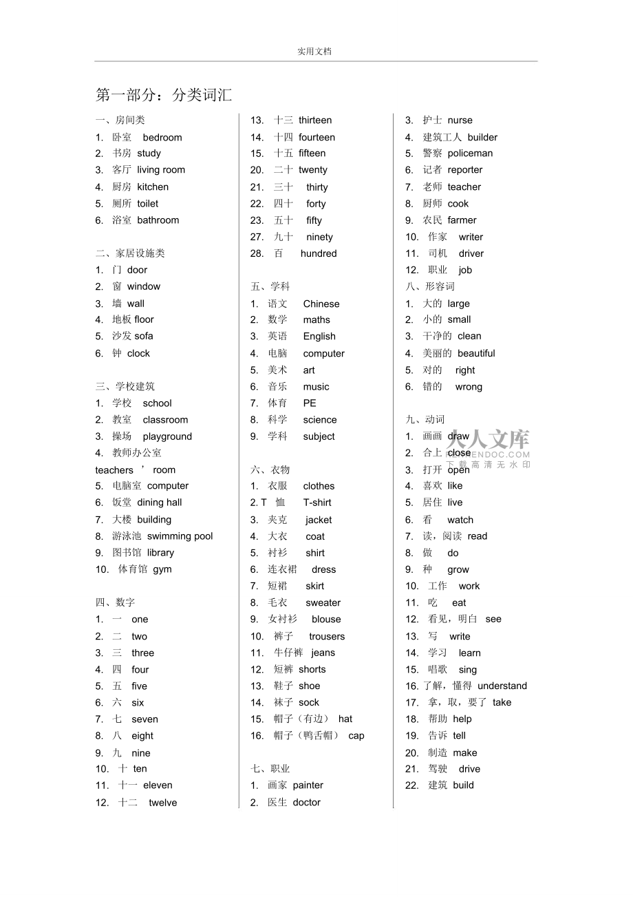 (完整版)廣州市新版四年級上冊英語期末復(fù)習(xí)資料_第2頁