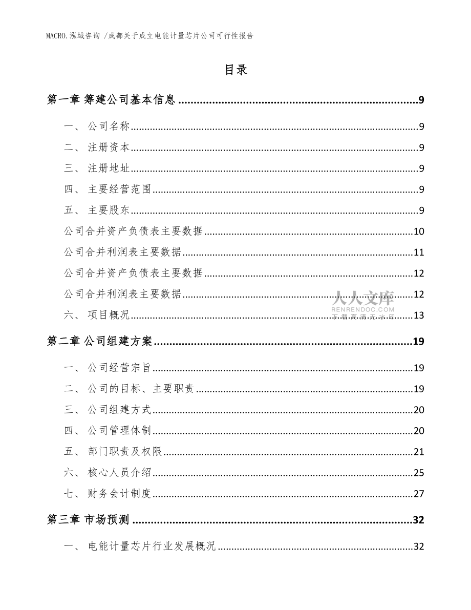 成都關(guān)于成立電能計量芯片公司可行性報告(參考模板)_第2頁