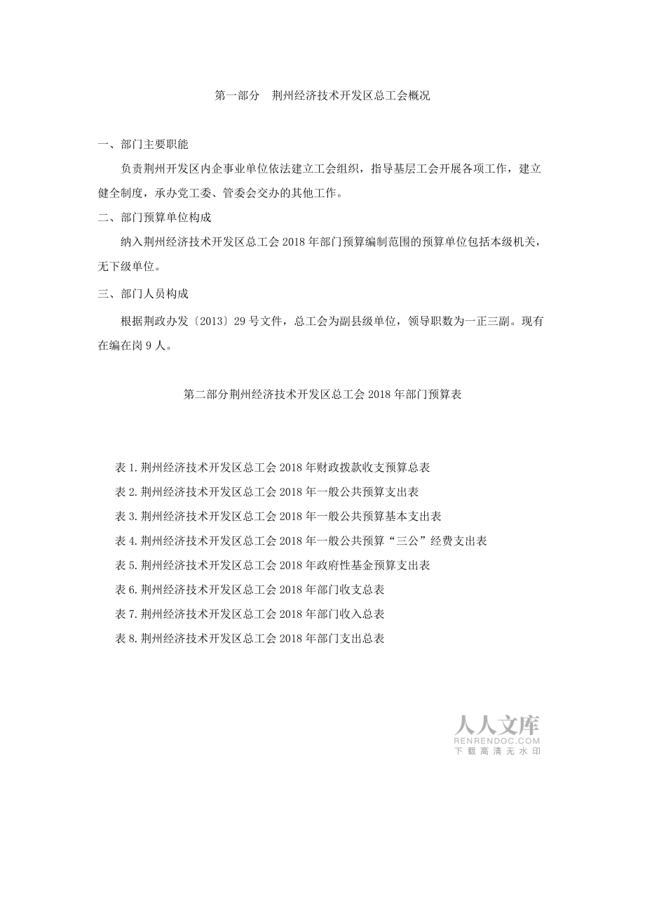 精品資料(2021-2022年收藏)荊州經(jīng)濟(jì)技術(shù)開發(fā)區(qū)總工會(huì)含黨群工作部部門預(yù)算_第2頁(yè)