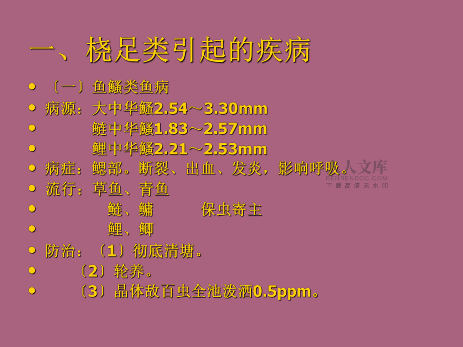 甲殼類寄生蟲引起魚病ppt課件_第2頁