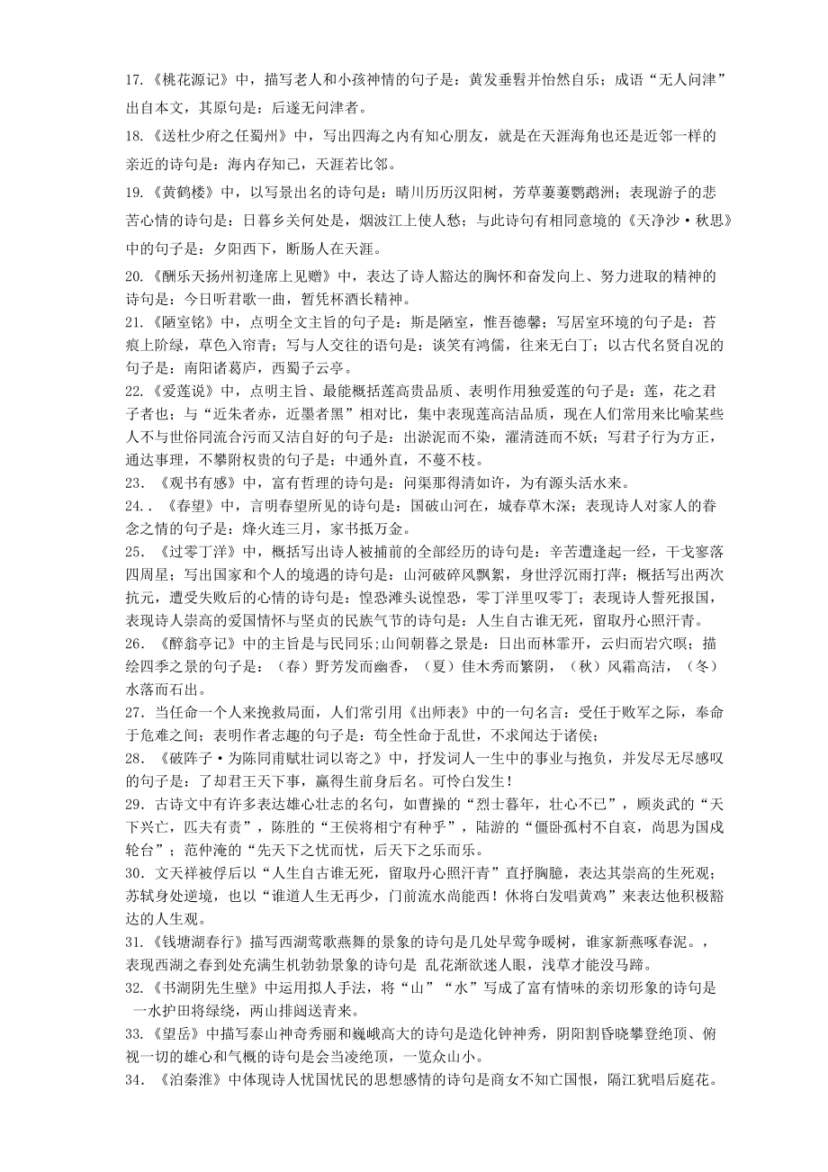 初中语文古诗词填空_第4页