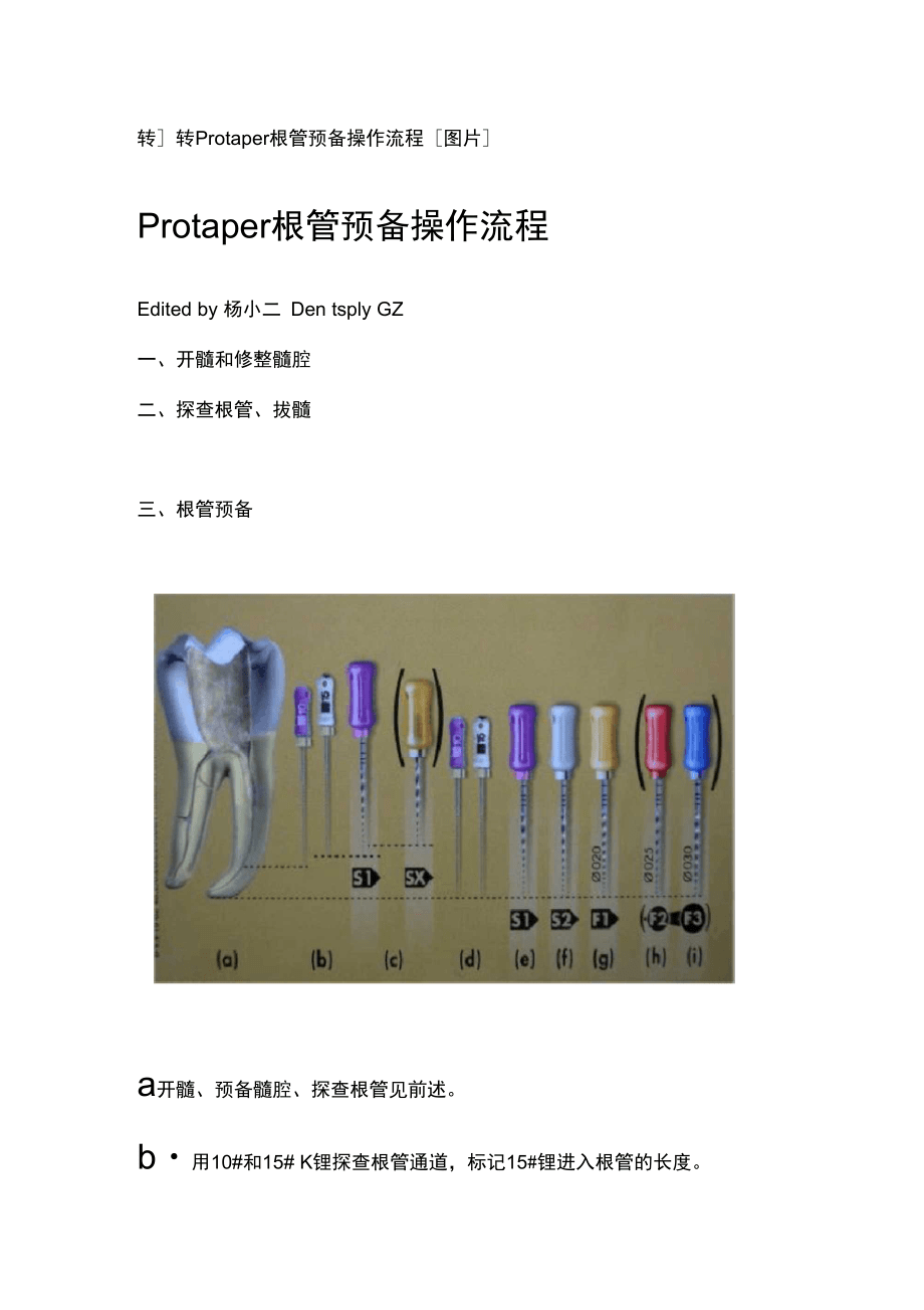 根管预备操作流程_第1页