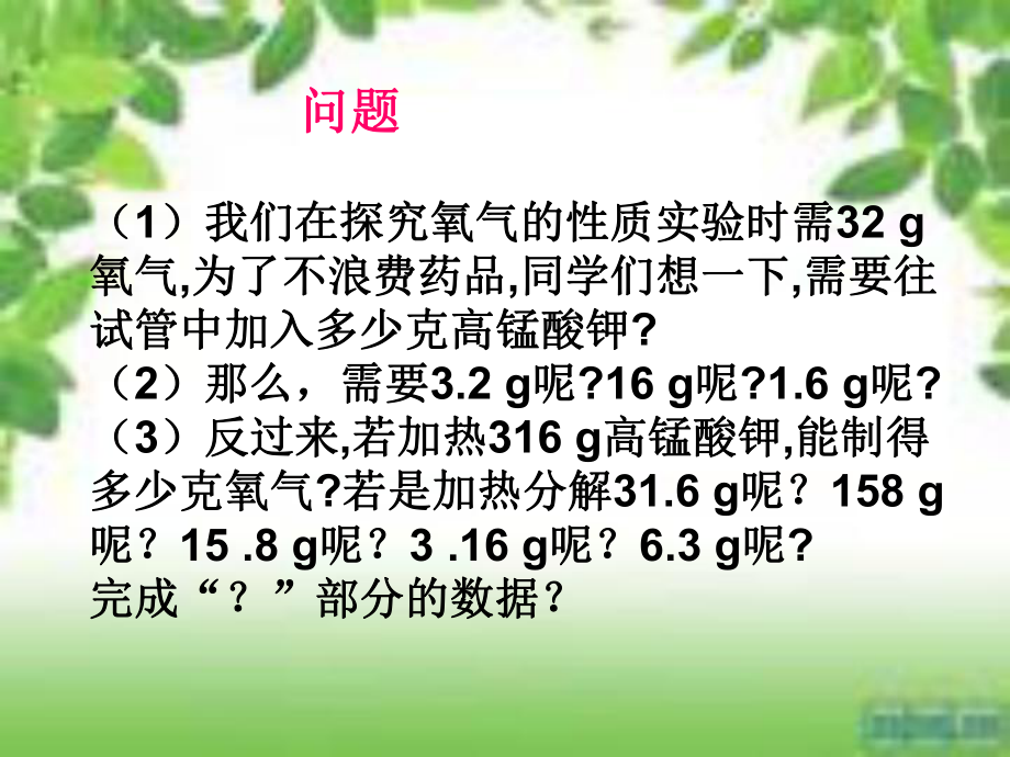 課題3利用化學方程式的簡單計算_第4頁
