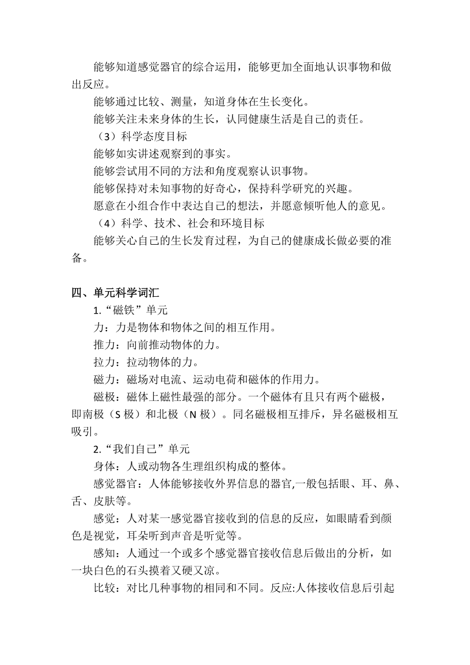 2021年小學二年級下冊科學教學計劃(教科版)_第5頁
