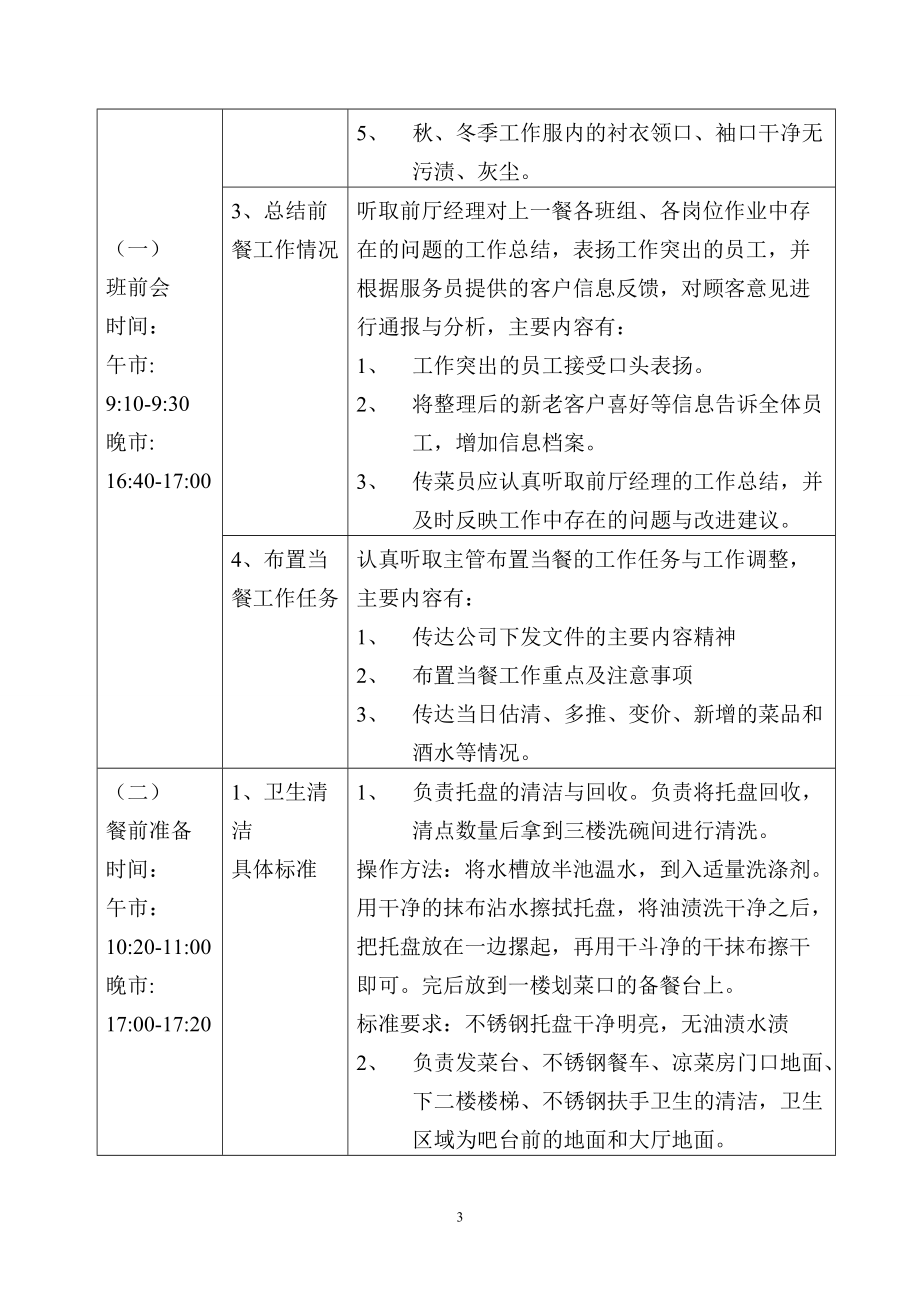 傳菜員的工作流程與標(biāo)準(zhǔn)_第3頁(yè)