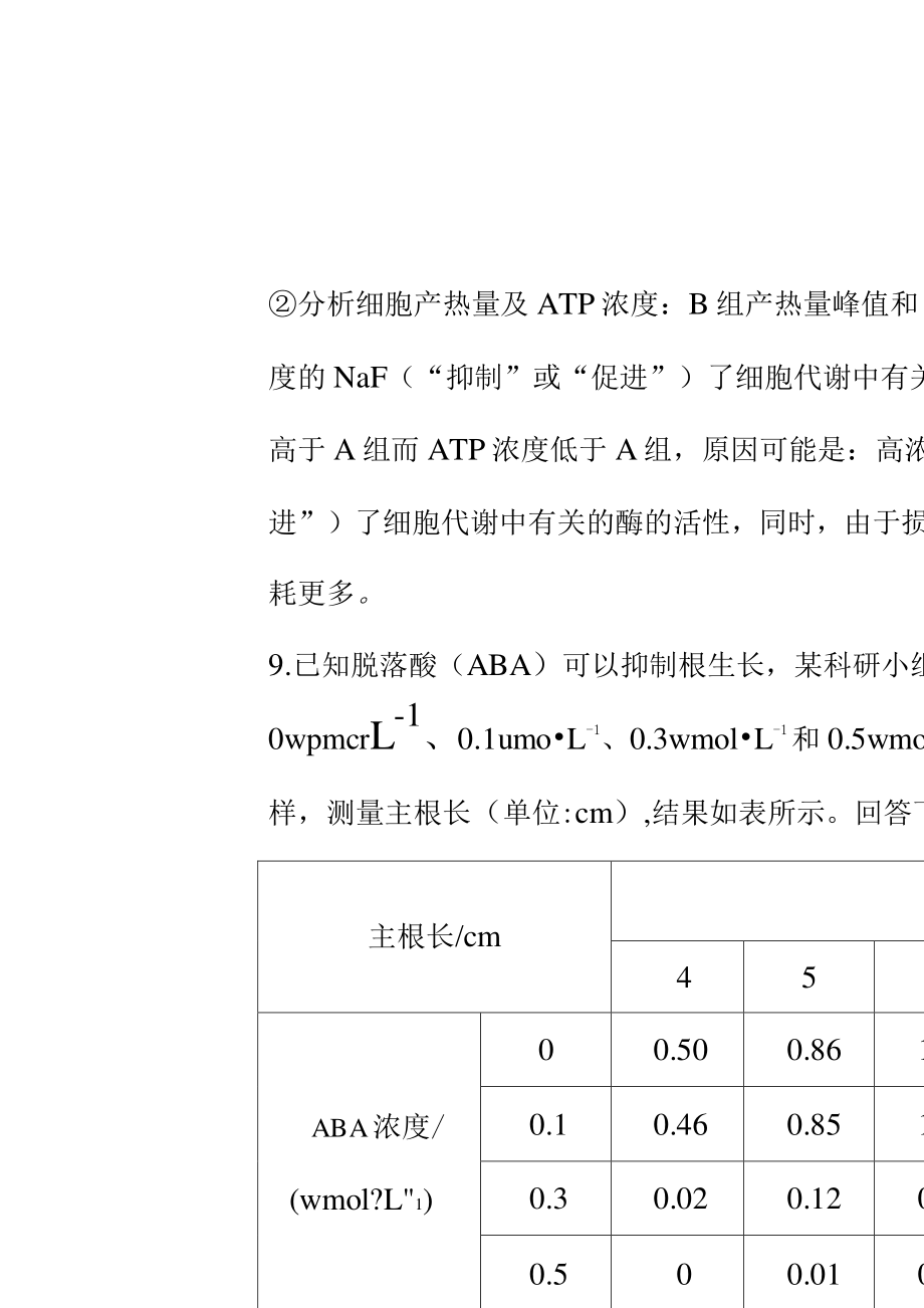 2020屆高考生物模擬點(diǎn)睛卷全國(guó)卷二_第4頁